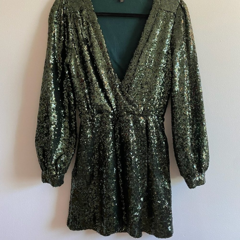 Green Sequin Dress - Lulus